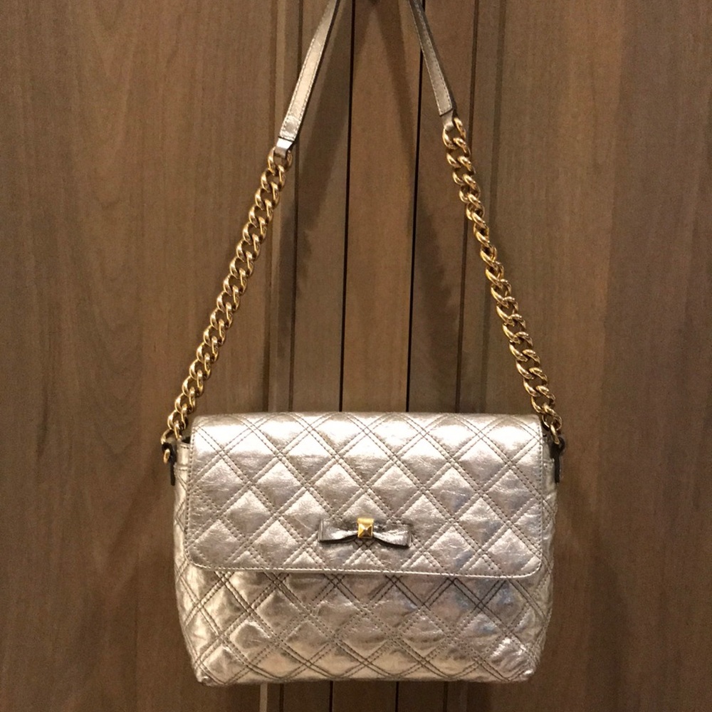 Marc Jacobs Metallic Quilted Medium Purse